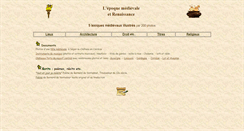 Desktop Screenshot of medieval.lacorreze.com